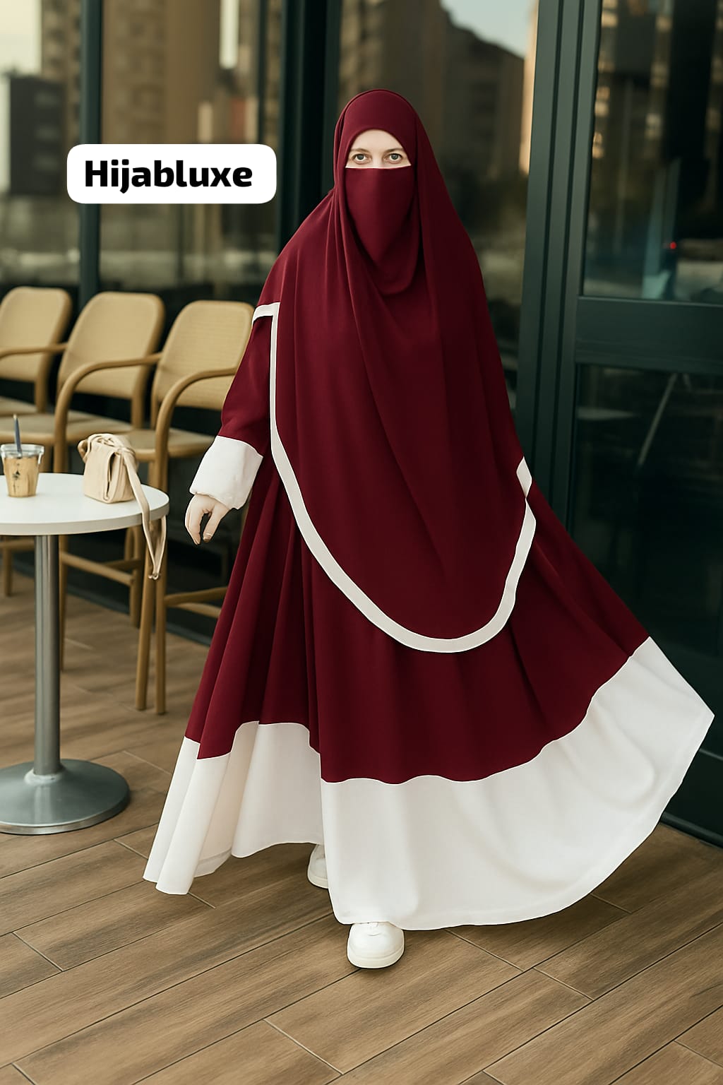 عباية بالخمار والنقاب