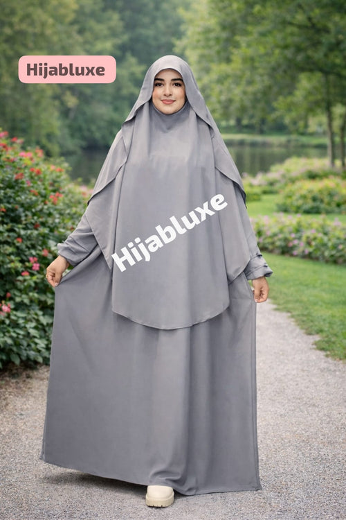 عباية مع خمار مظلة – كريب عالي الجودة