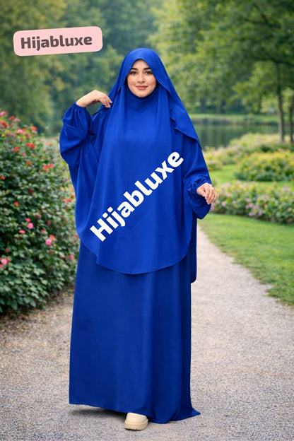 عباية مع خمار مظلة – كريب عالي الجودة